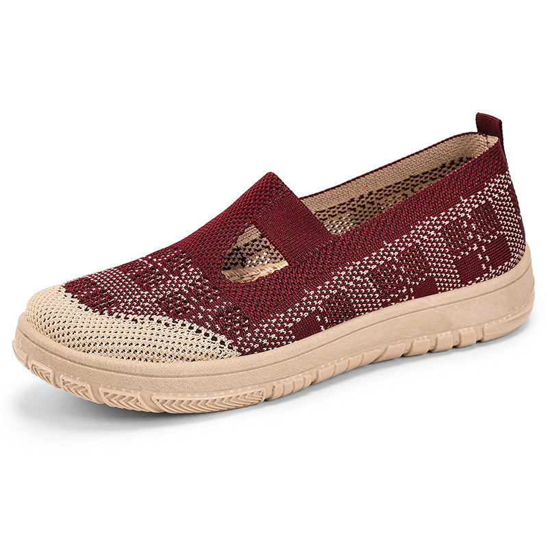 Damen Luftige Slipper mit offenem Schnitt und elastischem Riemen EB