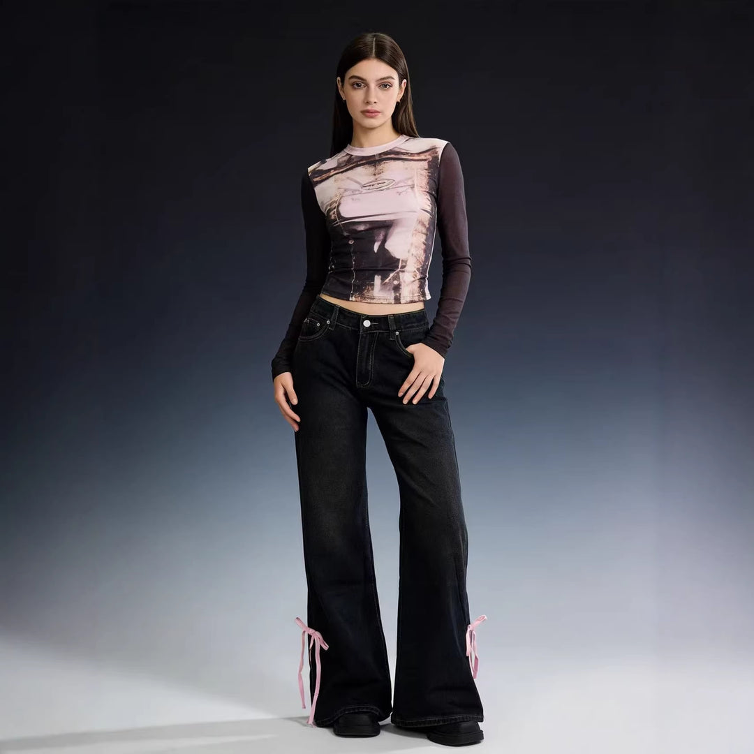 Damen Hochwertige vielseitige Jeanshose EB