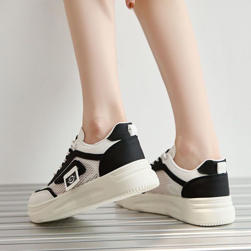 Damen trendige Sneakers mit atmungsaktivem Obermaterial und sportlichem Design EB