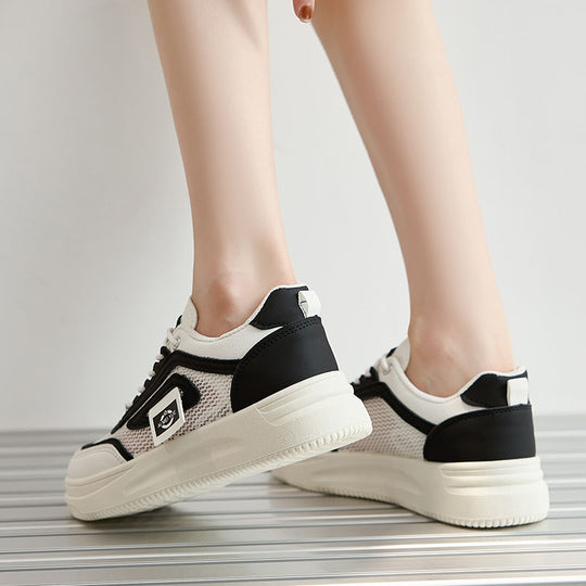 Damen trendige Sneakers mit atmungsaktivem Obermaterial und sportlichem Design EB