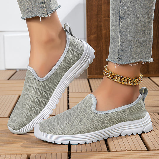 Damen Bequeme Slip-On Sneakers mit ergonomischem Design EB