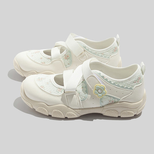Damen Sportliche Sandalen mit floralen Akzenten EB
