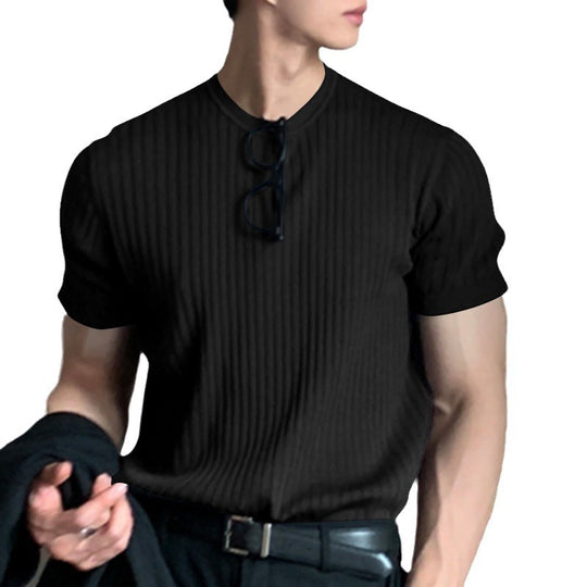 Unisex nan geripptes weit geschnittenes T-Shirt aus Baumwollmix EB