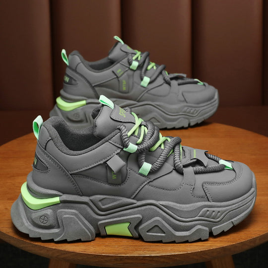 Damen Chunky Sneakers mit rutschfester Sohle und atmungsaktiver Mesh-Oberfläche EB
