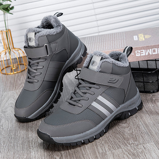 Herren Warmfutter Stiefel mit rutschfester Sohle EB