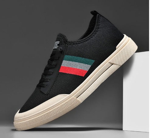 Damen Modische Canvas-Sneaker mit sportlichem Design EB