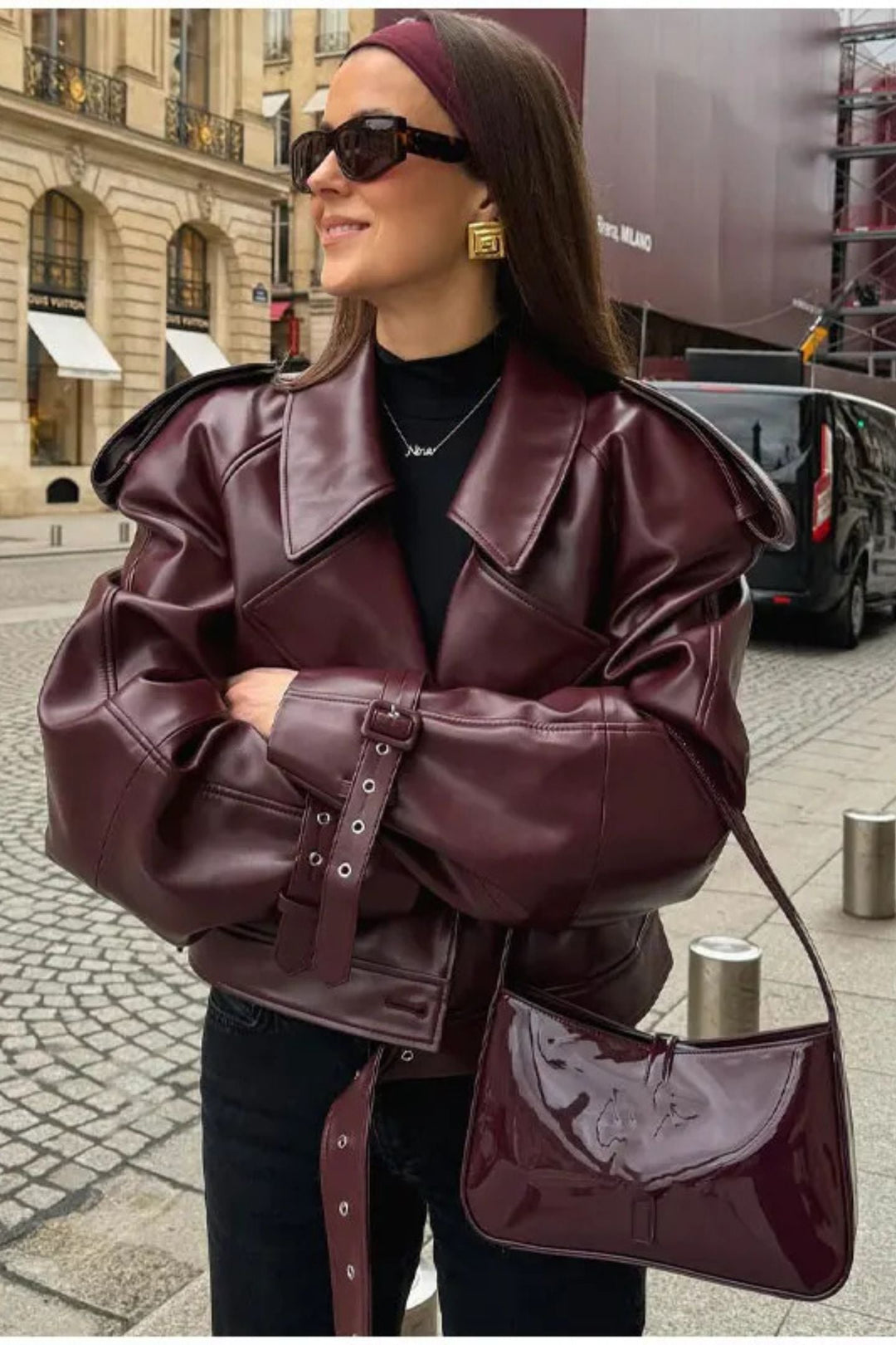 EB | Kunstleder Bequeme Jacke
