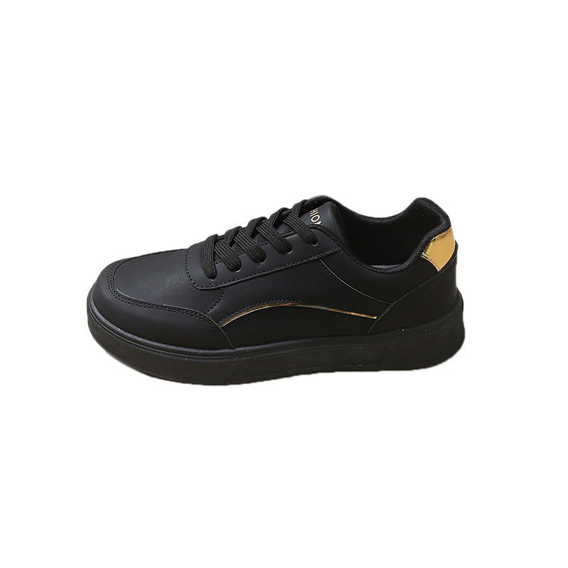 Damen Trendige Sneakers mit goldenen Akzenten EB