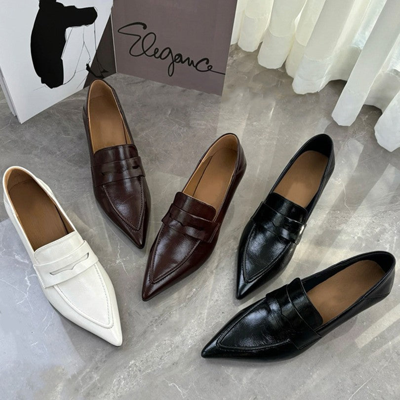 Damen elegante Slingback-Pumps mit spitz zulaufendem Design und dekorativem Riemen EB
