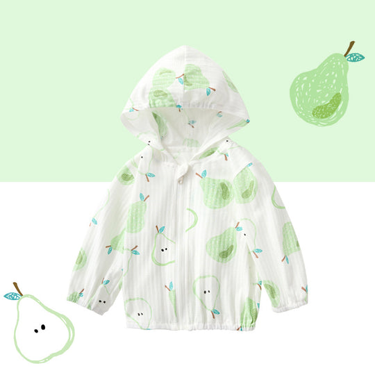 Unisex nan leichtgewicht Musselin Kapuzenjacke für Babys mit elastischen Bündchen EB