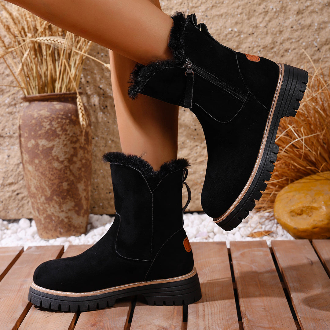 Damen Winterstiefel mit warmem Futter und robustem Profil EB