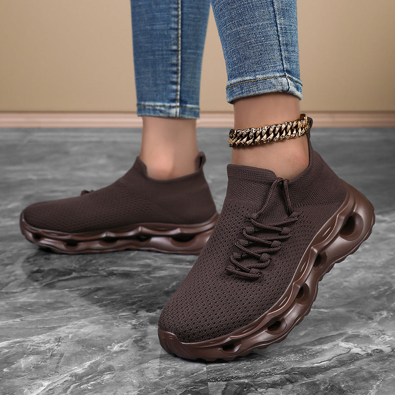 Damen Sportliche Lauf-Sneaker mit atmungsaktivem Mesh und flexibler Sohle EB