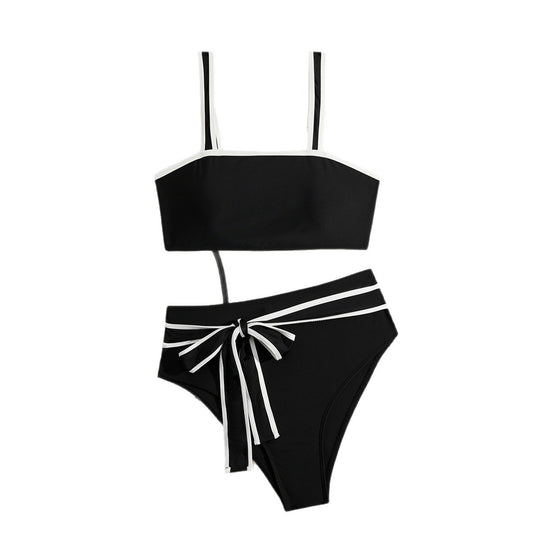Damen Sportliches Bikini-Set mit verstellbaren Trägern EB