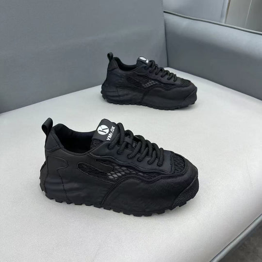 Damen Sportliche Sneakers mit atmungsaktiven Einsätzen und robustem Profil EB