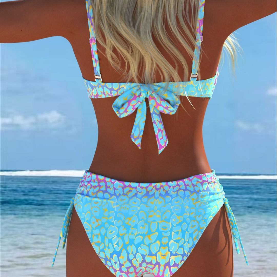 Damen Balconette-Bikini mit seitlichem Bindeband EB