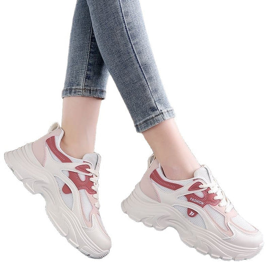 Damen Fashion Sneakers mit atmungsaktiver Mesh-Oberfläche und dämpfender Sohle EB