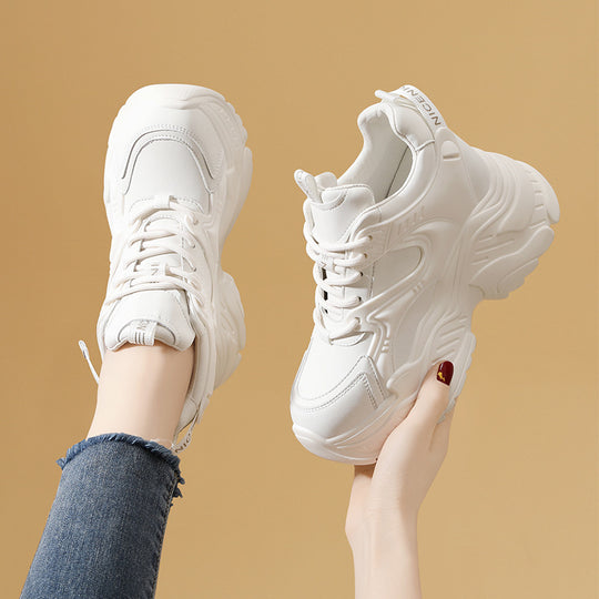 Damen Sportliche Chunky Sneaker mit ergonomischer Dämpfung und rutschfester Sohle EB