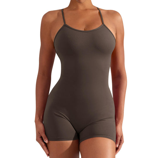 Damen Sportlicher Einteiler für Fitness und Schwimmen EB