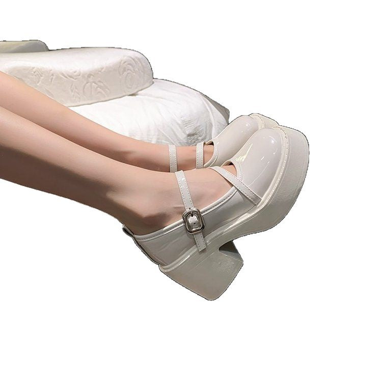 Damen Elegante Plateau-Pumps mit verstellbaren Riemchen EB