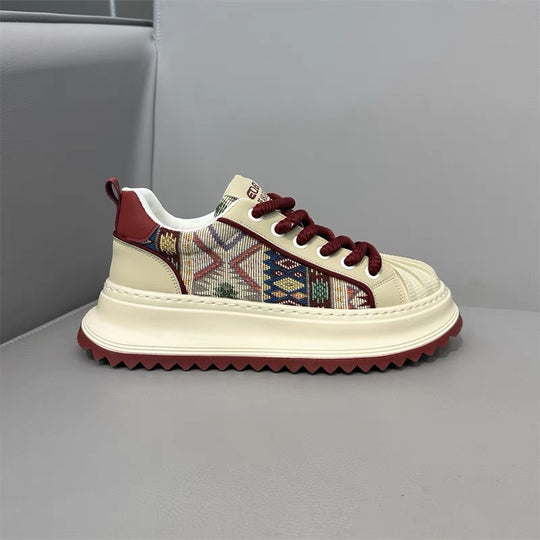 Damen Modische Sneaker mit ethnischen Mustern und komfortabler Laufsohle EB