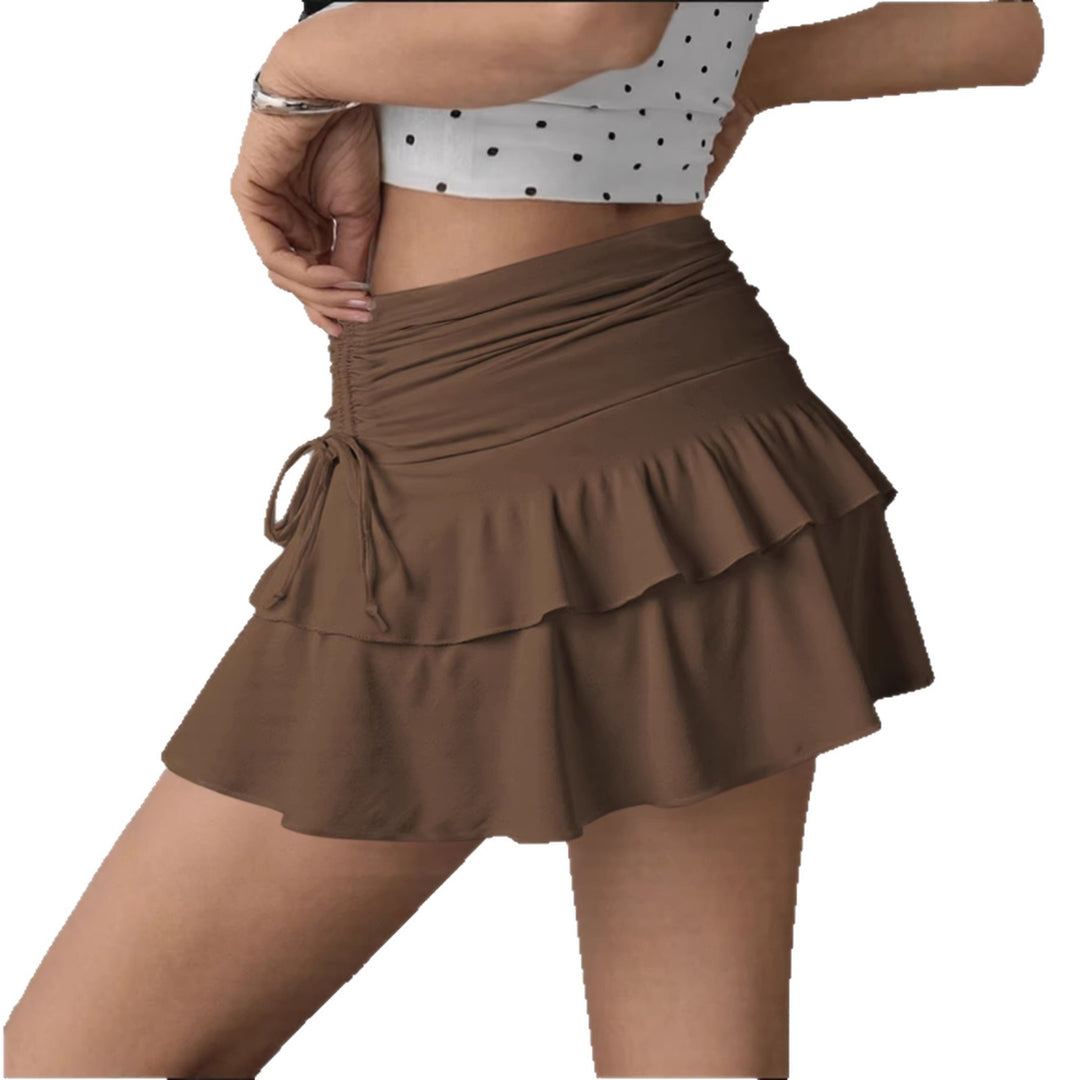 Damen Rüschenshorts mit verstellbarem Bund EB