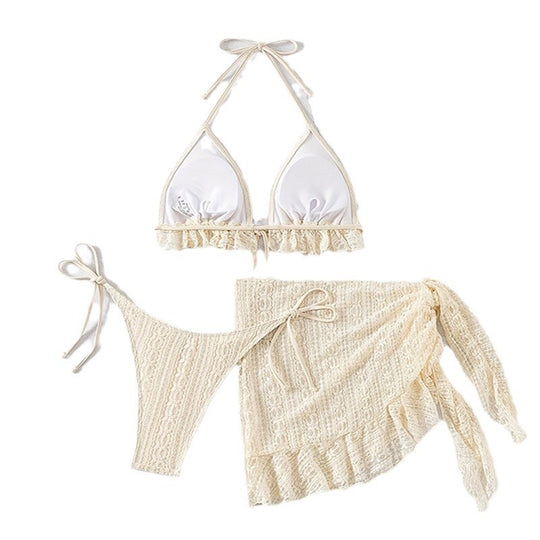 Damen Strandidyll Bikini mit schicker Wickelröcke EB