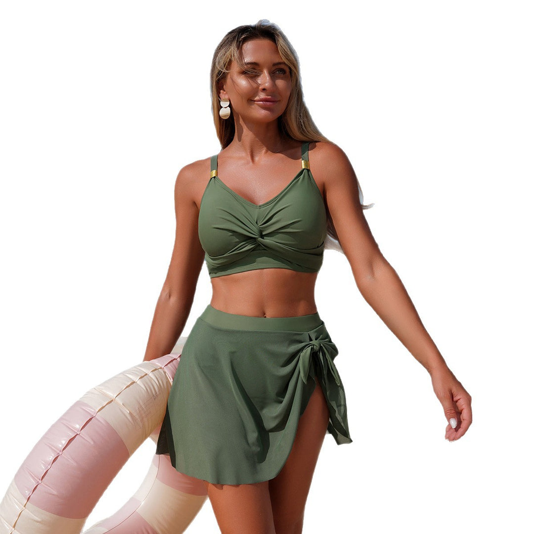 Damen Schwimmbikini mit Wickelrock EB
