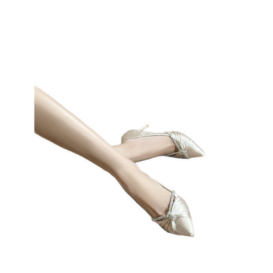 Damen elegante Spitzenschuhe mit dekorativem Riemchen EB