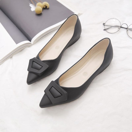 Damen elegante Ballerinas mit modischem Riemendesign und komfortablem Fußbett EB