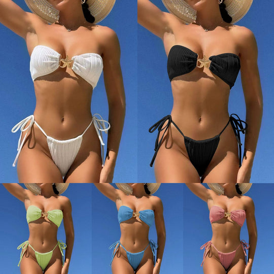 Damen Bandeau-Bikini-Set EB