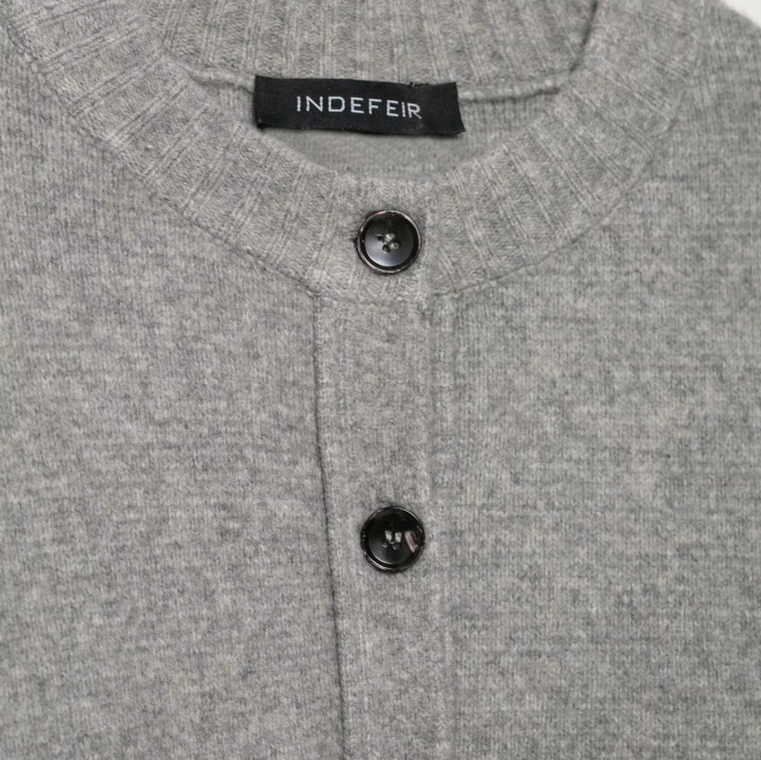 Damen lässiger Strickcardigan mit Knopfdetails EB