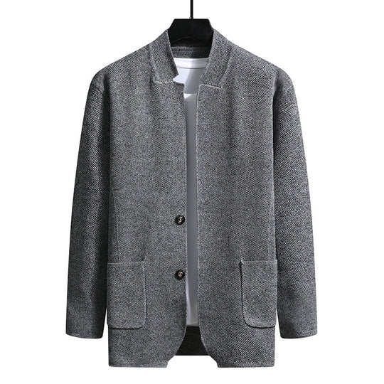 Damen elegante Jacke mit strukturiertem Design und praktischen Taschen EB