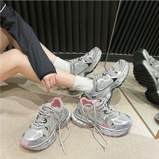 Damen Sportliche Sneakers mit ergonomischer Laufsohle und atmungsaktivem Obermaterial EB