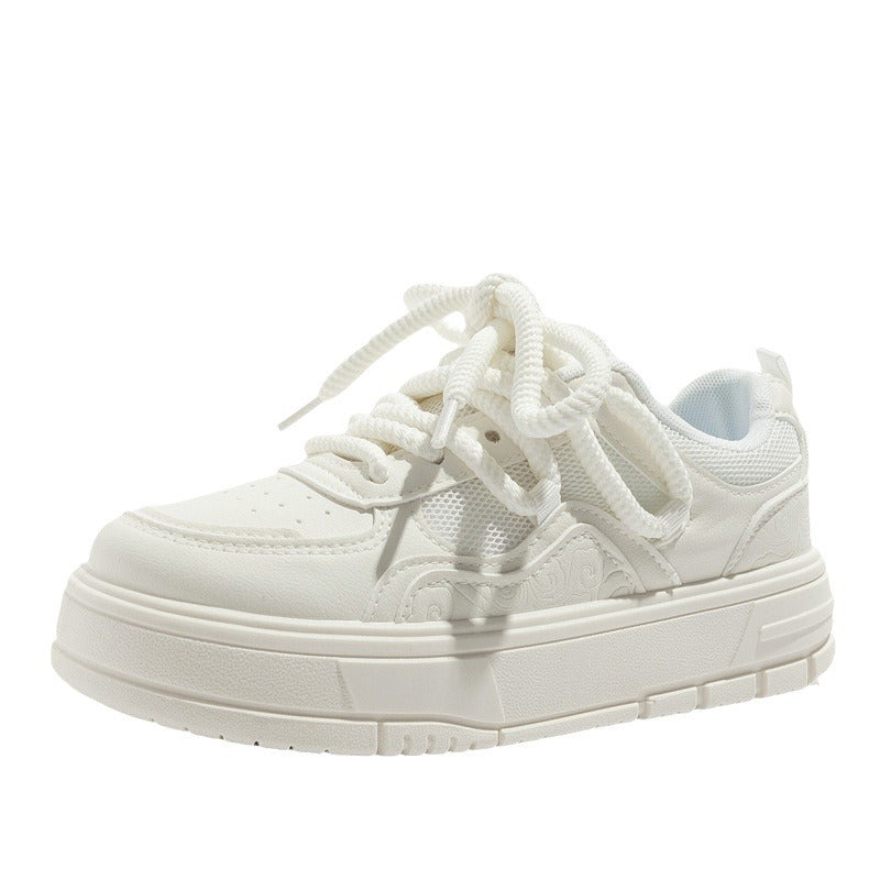 Damen Sportliche Sneakers mit detaillierter Struktur und atmungsaktiver Oberflächenstruktur EB
