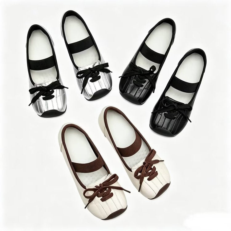 Damen sportliche Sneakers mit verstellbarem Riemen EB