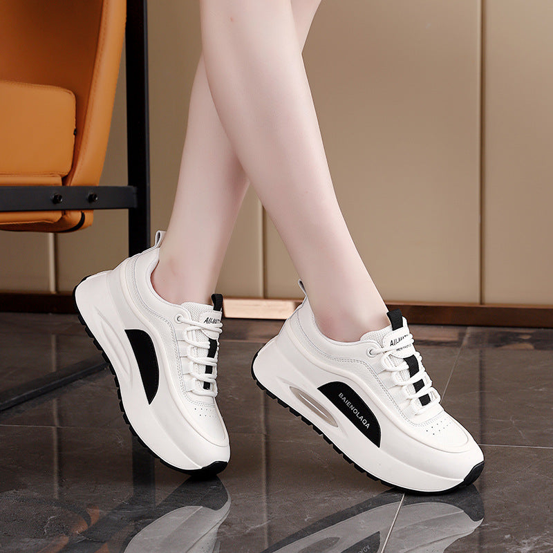 Damen Sportliche Sneakers mit dämpfender Plattform und atmungsaktivem Obermaterial EB