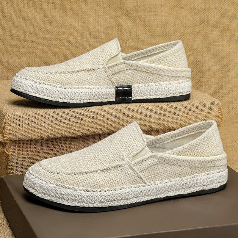 Damen bequeme Espadrilles mit elastischen Einsätzen und flexibler Sohle EB