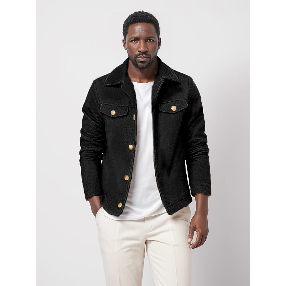 Herren Übergangsjacke im modernen Denim-Stil EB