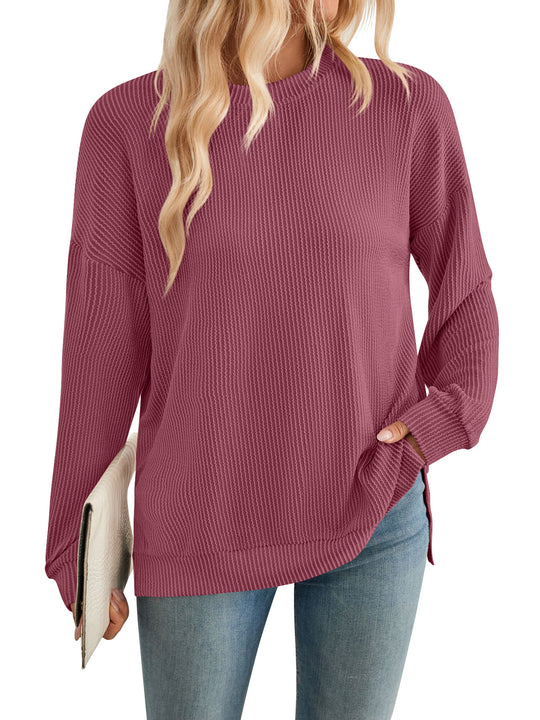 Damen lässiger Strickpullover EB