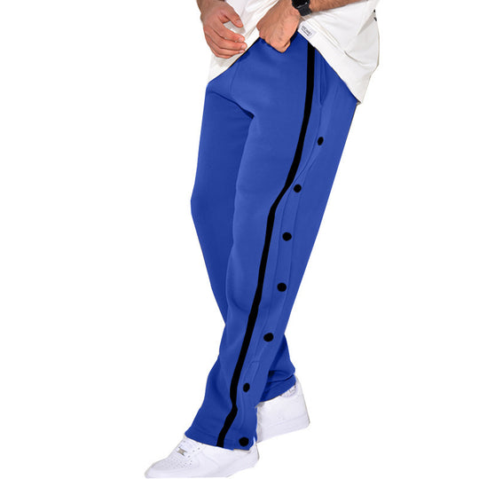 Herren Sportliche Jogginghose mit Druckknopfdetails an der Seite EB