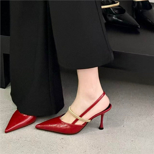 Damen Slingbacks mit elegantem Metallic-Detail EB