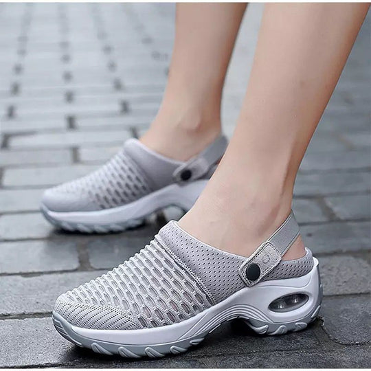 Unisex Atmungsaktive Mesh-Clogs mit verstellbarem Fersenriemen und rutschfester Sohle EB