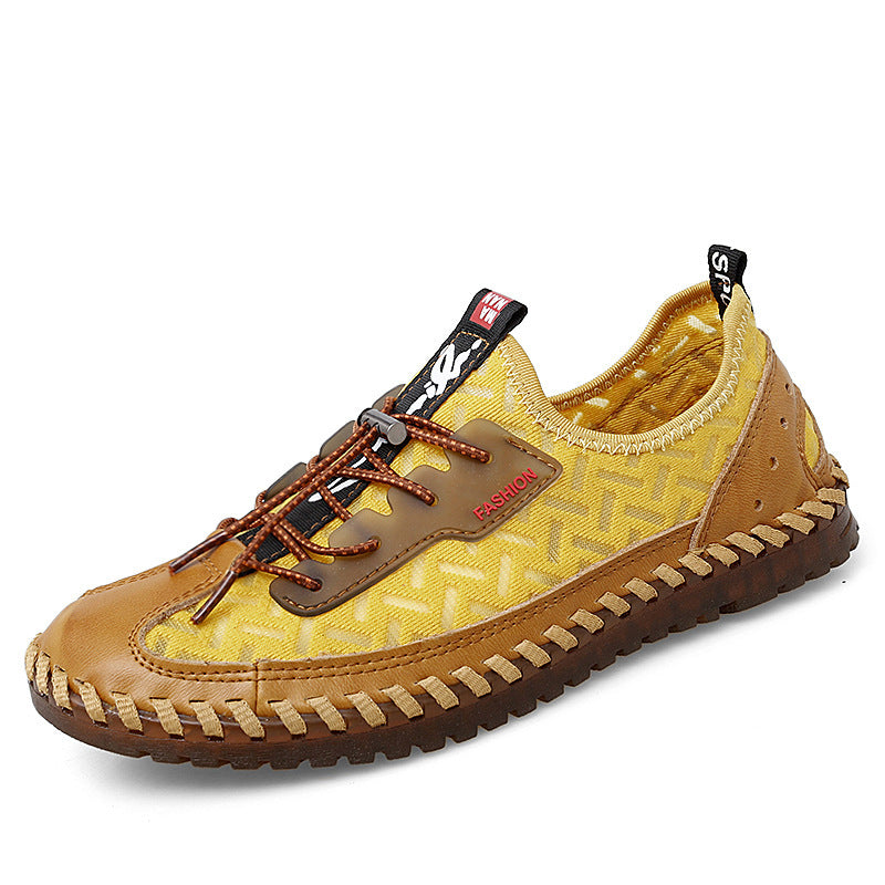 Herren Leichte und atmungsaktive Freizeitschuhe mit elastischen Schnüren EB