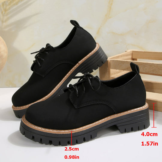 Damen Komfortable Schnürschuhe mit robustem Profil EB