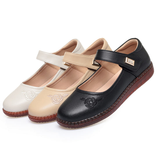 Damen Elegante Ballerinas mit komfortablem Klettverschluss EB