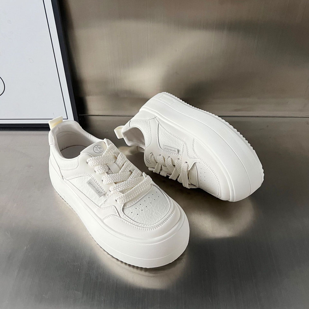 Damen Plateau-Sneaker mit modischer Struktur und rutschfester Sohle EB