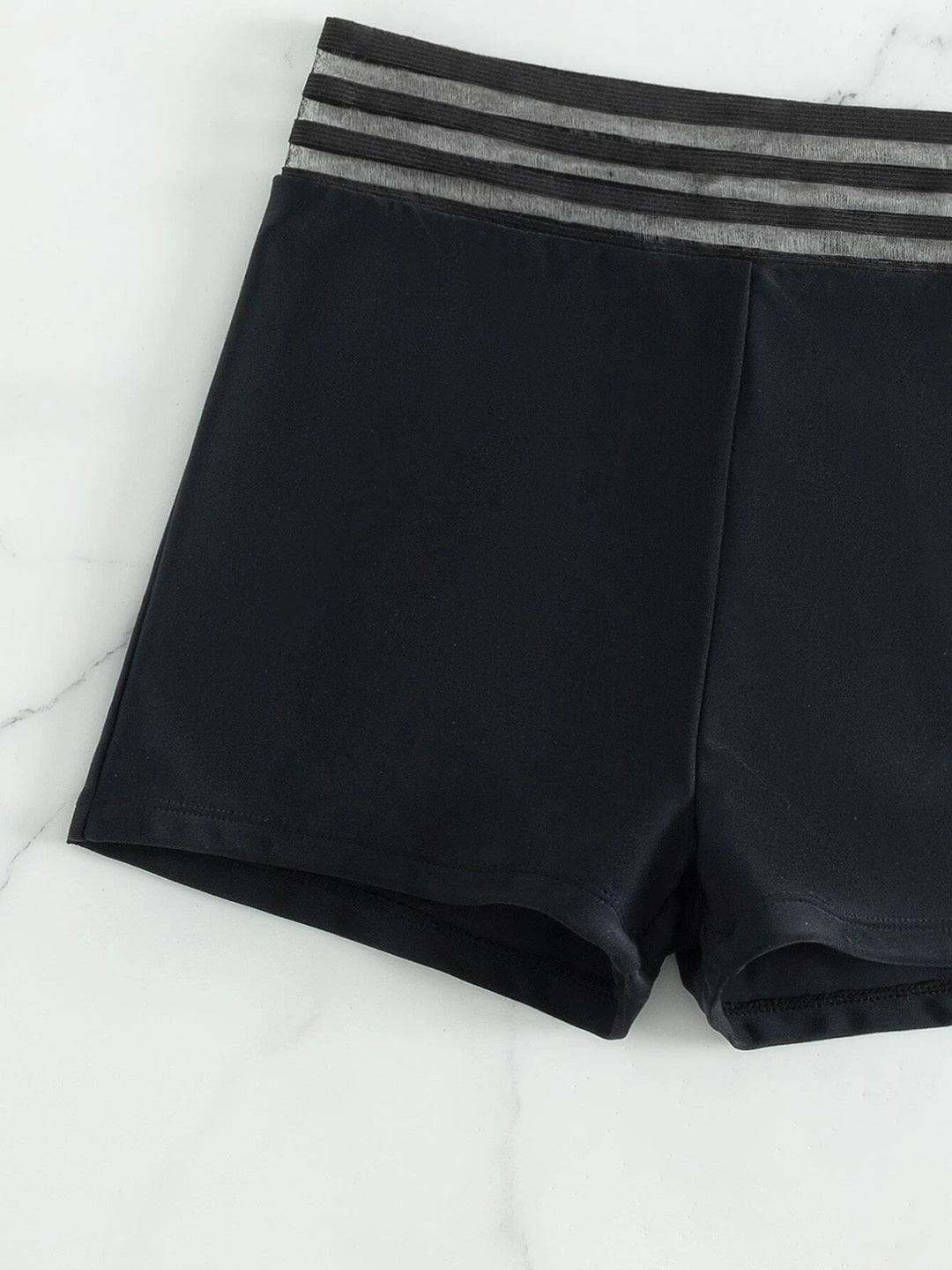 Damen Sportlicher Badeanzug mit Netzdetails EB