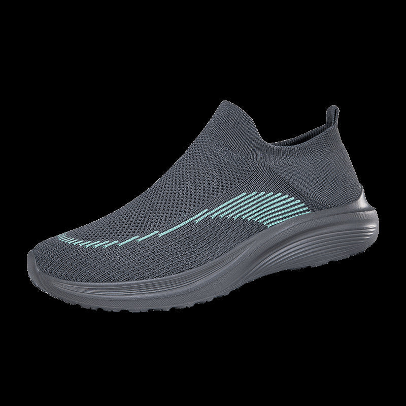 Damen Atmungsaktive Sport Sneakers mit flexiblem Strick-Obermaterial EB
