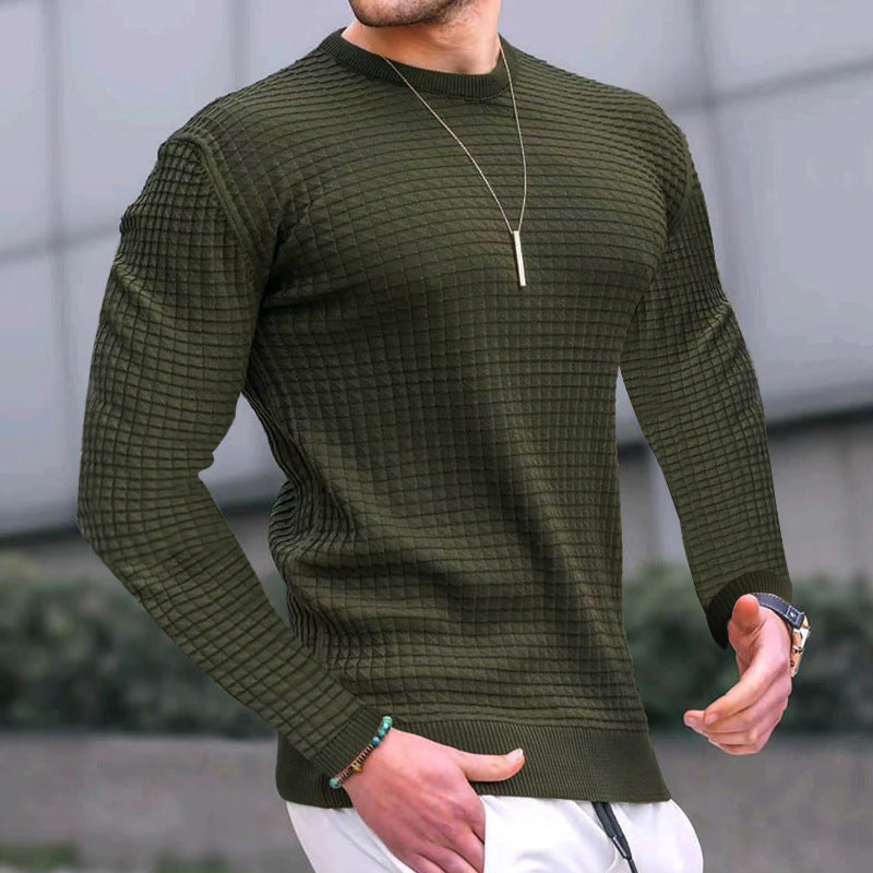 Herren strukturiertes Langarmshirt EB