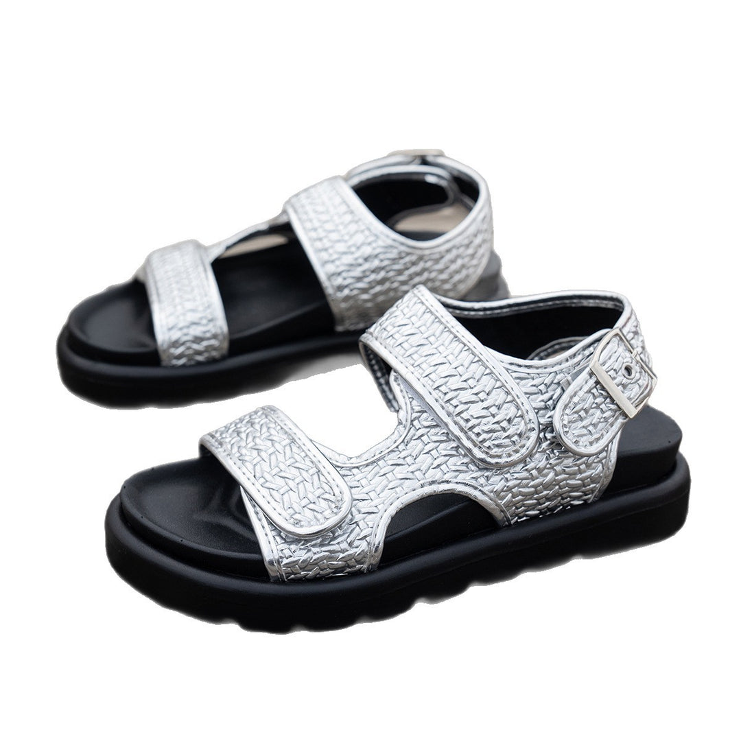 Damen komfortable Sandalen mit verstellbarem Riemendesign und ergonomischem Fußbett EB